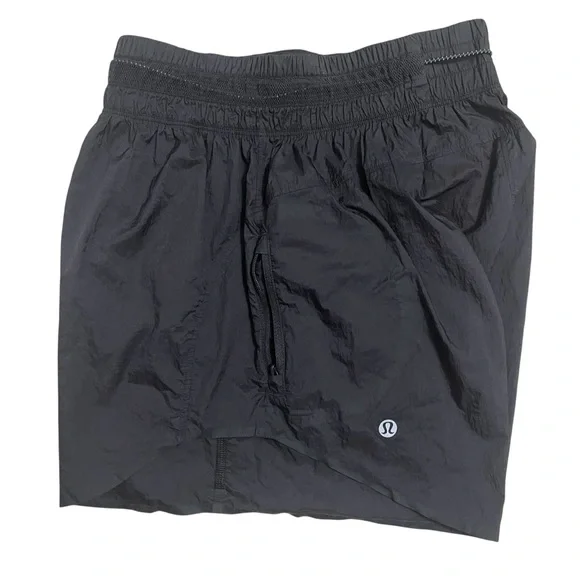 Lululemon Athletica Jet Black Athletic Running Shorts - Picture 2 of 12